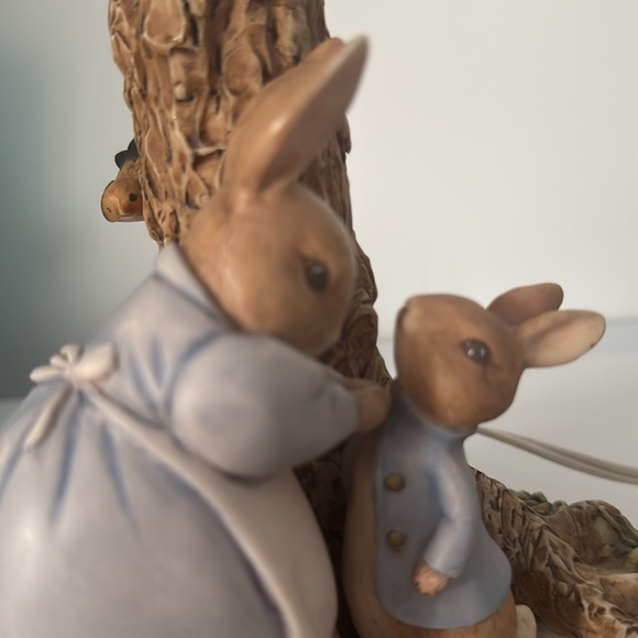 Vintage Charpente Beatrix Potter Peter Rabbit Lamp 90’s Nursery Lamp RARE - Picture 6 of 11